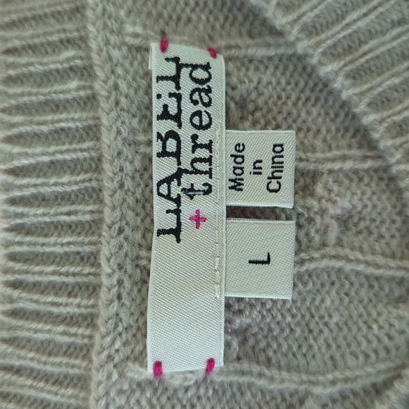 LABEL+thread Cashmere Colorblock Sweater - Picture 2 of 9